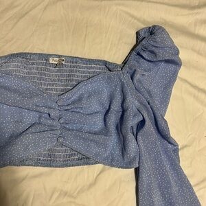 FashionNova blue top